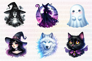 Halloween Spooky Night Collection, an Illustration by CreationArt (Thumbnail 3 of 7)