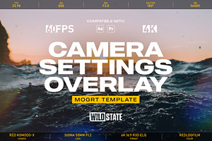 Camera Settings Overlay, a Presentation Template by Wild State