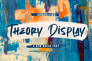 Theory Display - Textured Brush Font, a Handwritten Font by StringLabs (Thumbnail 1 of 8)