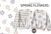 Spring flowers fabric patterns, a Pattern Graphic by vatrushkaprint_store (Thumbnail 1 of 4)