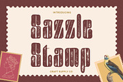 Sazzle Rounded Stamp, a Sans Serif Font by Craft Supply Co. (Thumbnail 1 of 8)
