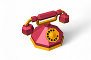 Old style Telephone - 3d papercraft, a Templates & Theme by PAPER amaze (Thumbnail 2 of 5)