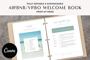 Beach House Welcome Book for Airbnb, a Templates & Theme by Kin Studio