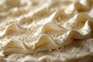 Close-up of creamy white frosting with a textured surface, creat, a Food & Drink Photo by ImageMir