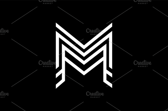 M Logo Template Design preview 4