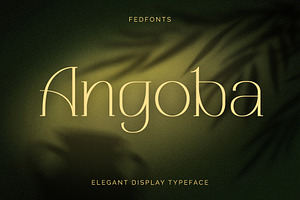 Angoba - Modern Luxury Serif Font
