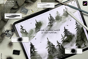 Wet Flow Procreate Brushes, a Brush Add-On by owlasya (Thumbnail 4 of 7)
