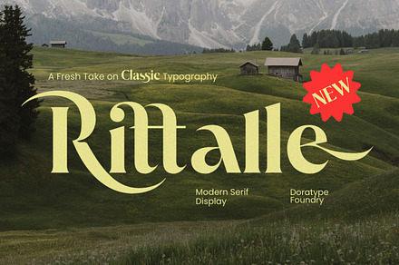 Rittalle - Modern Serif, a Serif Font by Dora Typefoundry