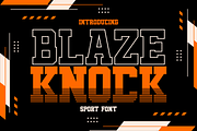 Blaze Knock Sport Font, a Font by PutraCetol Studio (Thumbnail 1 of 5)