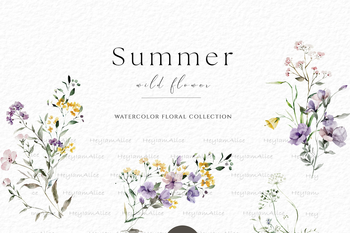 Summer Wild Flower, a Decorative Illustration by heyiamalice (Photo 3 of 9)