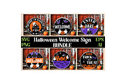 Halloween Round Door Sign Svg, an Object Graphic by Digi_Design_World (Thumbnail 1 of 9)