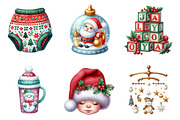 Christmas Babyshower Cliparts Bundle, an Illustration by SinaCreation (Thumbnail 5 of 7)