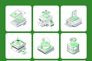 70 Fintech & Blockchain Isometric, a Technology Illustration by Brickclay (Thumbnail 11 of 12)
