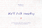 We'll Talk Someday Messy Handwritten, a Handwritten Font by Perplexitics (Thumbnail 13 of 13)