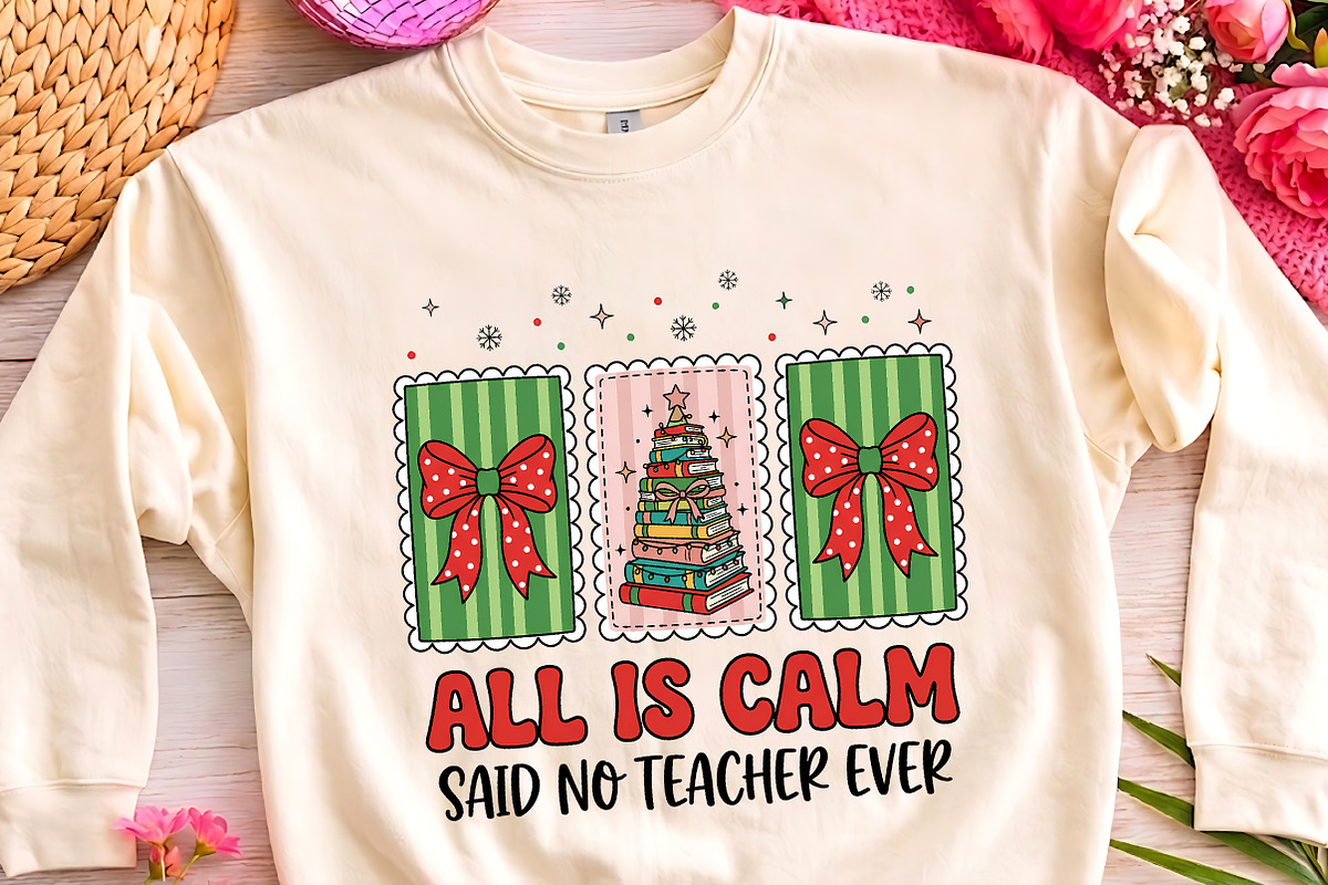 All Is Calm Said No Teacher Ever, a Seasonal Illustration by CrexoraLab (Photo 3 of 4)