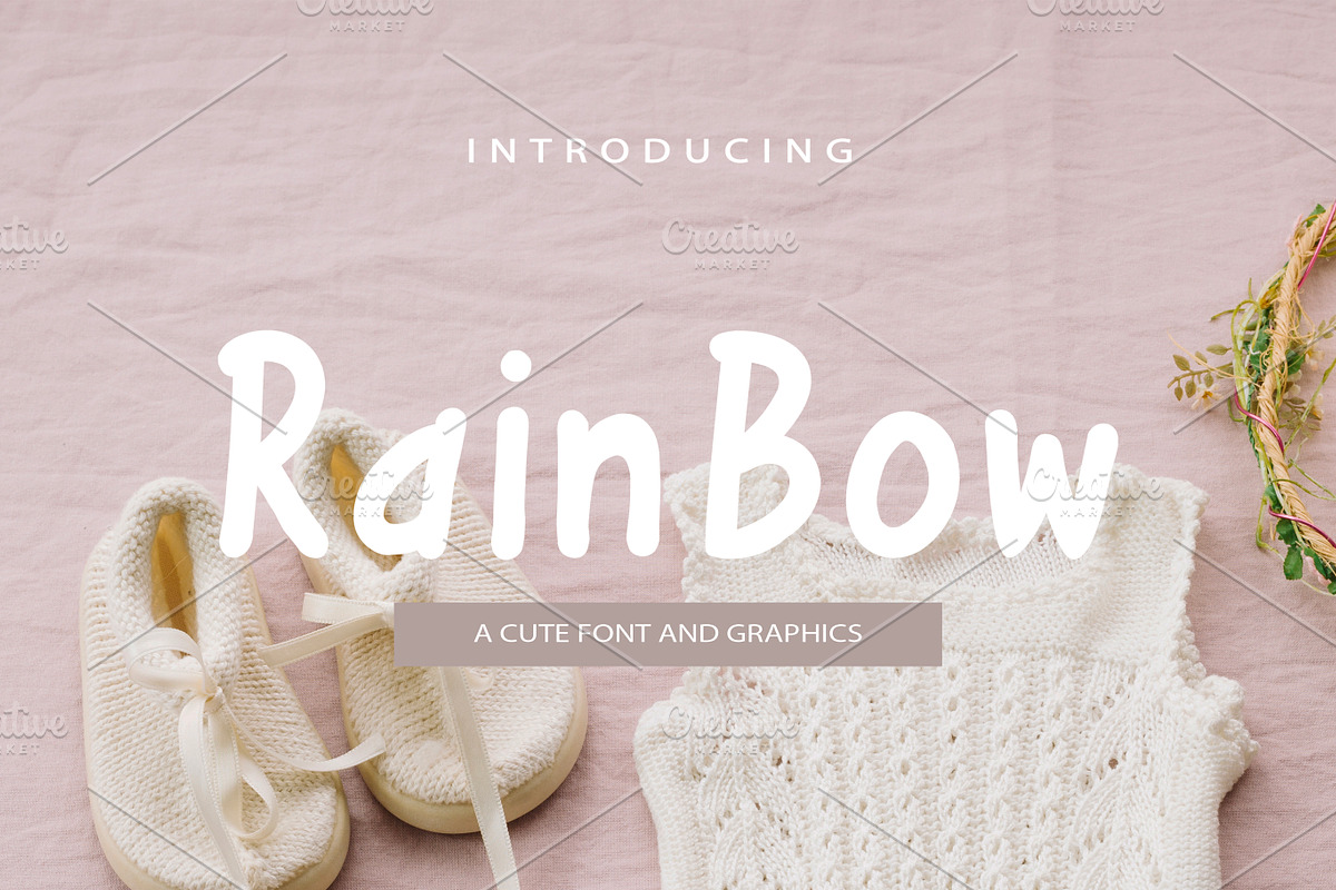 Rainbow Font and Graphics