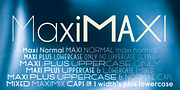 Maxi, a Sans Serif Font by Wiescher-Design (Thumbnail 1 of 7)