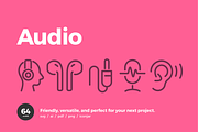 Audio Icons — Pixi Line, an Outline Icon by Scott Dunlap (Thumbnail 1 of 9)