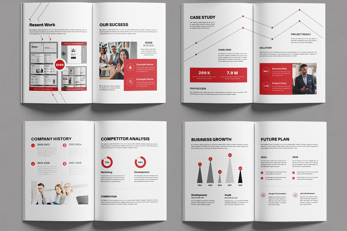 Business Brochure Design Template, a Brochure Template by MightyDesign (Photo 3 of 6)