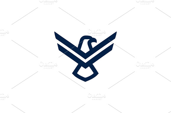 Eagle stylized emblem in navy preview 2