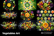 Vegetables Art - 63 images, a Food & Drink Photo by Handmadefont (Thumbnail 7 of 12)