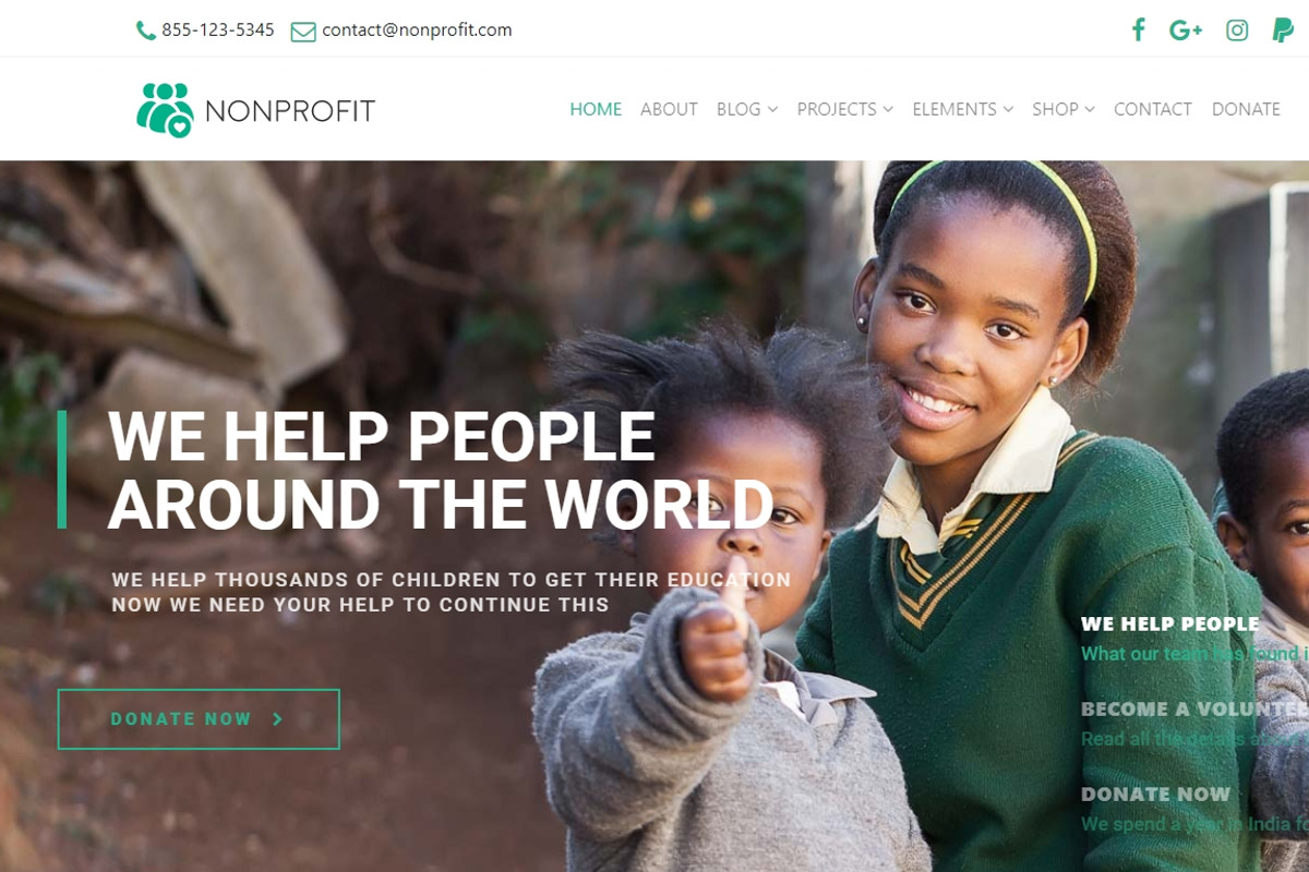 Nonprofit Charity WordPress Theme, a WordPress Template by Visualmodo (Photo 16 of 23)