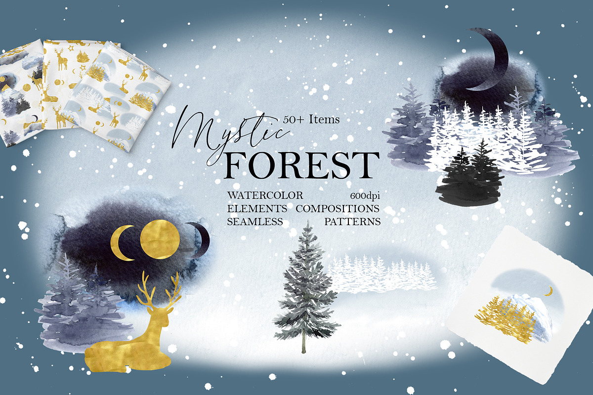 Mystic Forest, an Illustration by JennyColorArt (Photo 1 of 11)