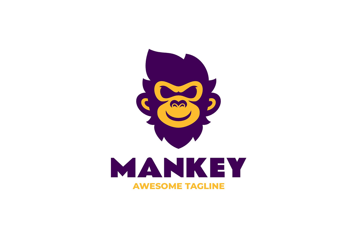 Monkey Mascot Logo Design, a Branding & Logo Template by Artnivora.Std