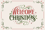 Welcome Christmas Font, a Script Font by Akrinity Digital (Thumbnail 1 of 5)