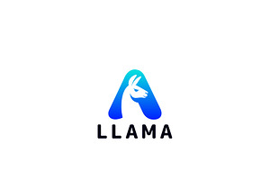 Modern Llama Logo Design, a Branding & Logo Template by HueNestify