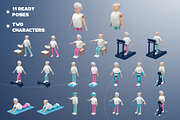Lifestyle Of A Modern Elderly People, a Characters & Person 3D Model by Artem Varnitsin (Thumbnail 2 of 3)