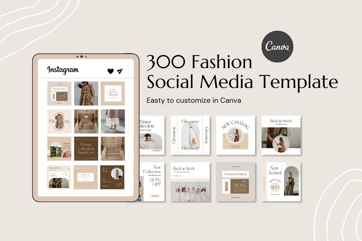 Fashion & Apparel Instagram Template, a Social Media Template by Kawalan Studio (Photo 4 of 12)