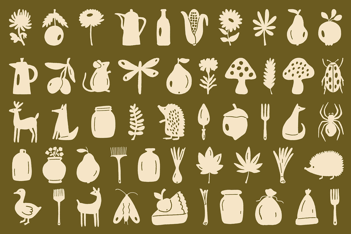 Autumnfolk: 150 Silhouette Pack, an Object Illustration by Veyla (Photo 5 of 17)