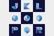 Colorful Space-vector typography, a Symbol Font by Polar Vectors (Thumbnail 10 of 18)