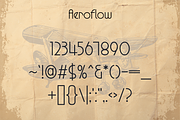 Aeroflow - Vintage Aviation Display, a Sans Serif Font by HipFonts (Thumbnail 6 of 10)