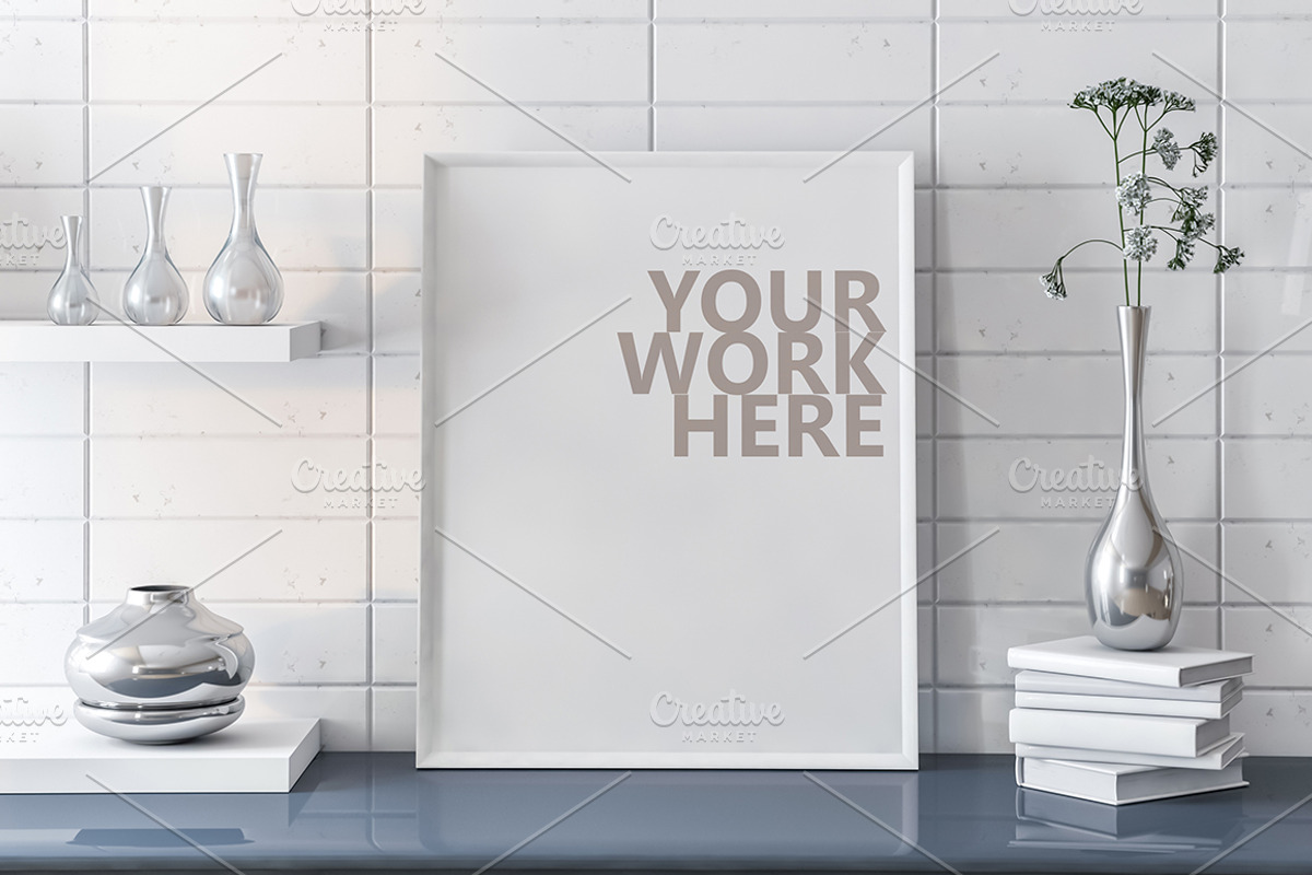 13 new PSD Frame Mockups, a Print Template by Radmila (Photo 2 of 9)