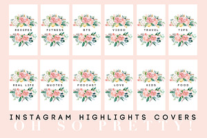 Pretty Instagram Highlight Covers, a Graphic by The Social Esthete
