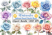 Colored Pencil Pastel Roses, an Illustration by DreamCafeArt (Thumbnail 1 of 9)