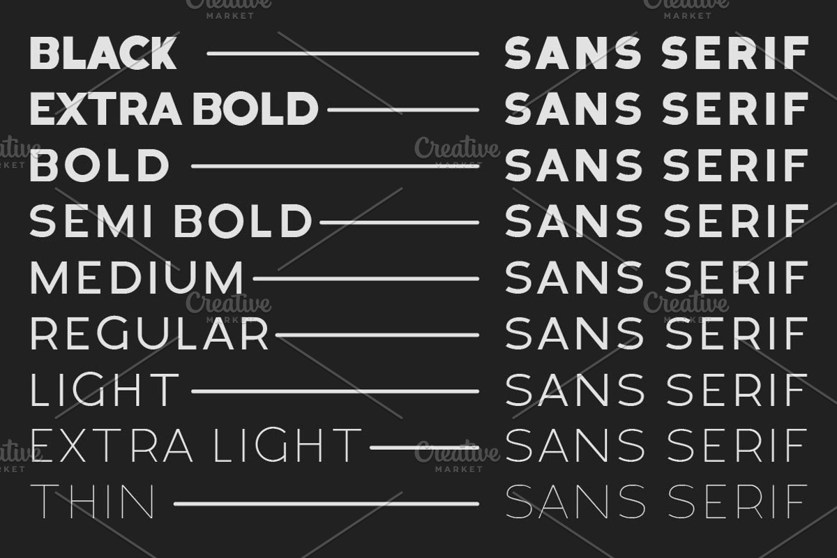 Bodda Creative Sans Font Family, a Sans Serif Font by Artiveko (Photo 7 of 10)