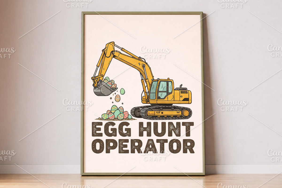 Funny Eggs Cavator PNG, an Illustration by Canvas Craft (Photo 6 of 6)