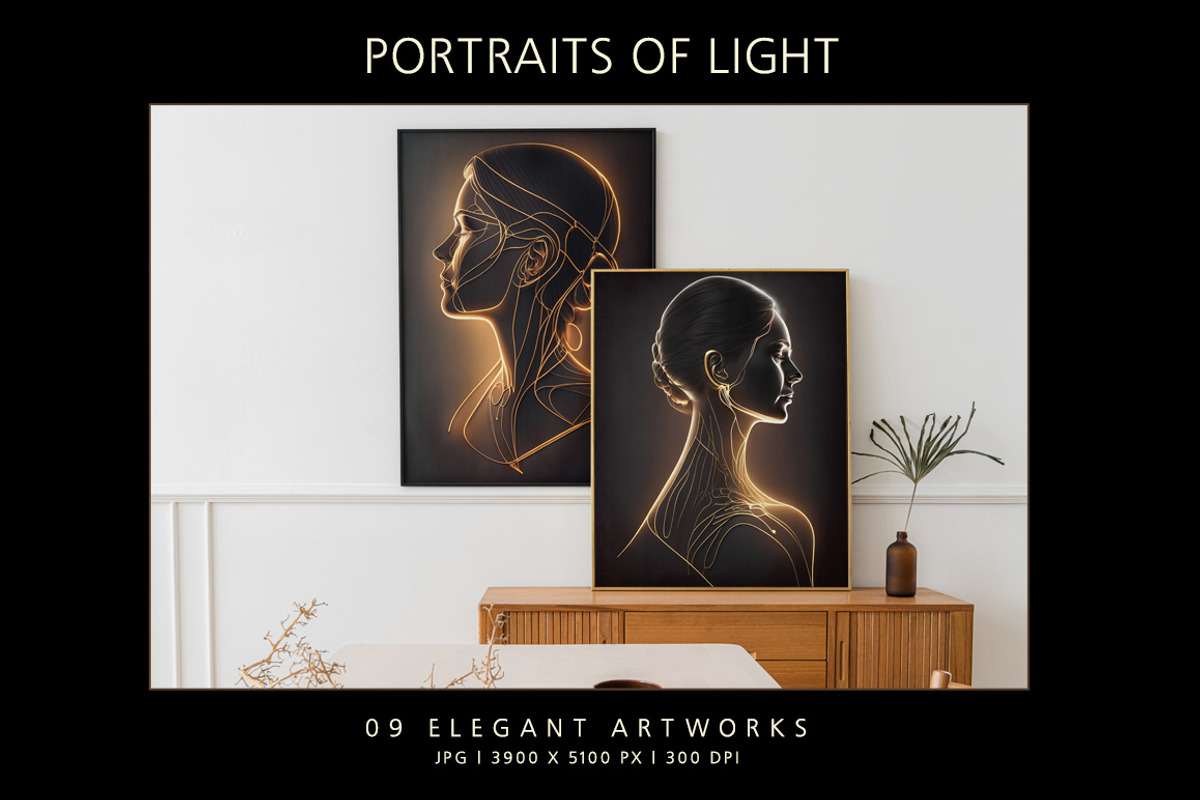 Portraits of Light, a Decorative Illustration by Digital Art Creations (Photo 6 of 6)
