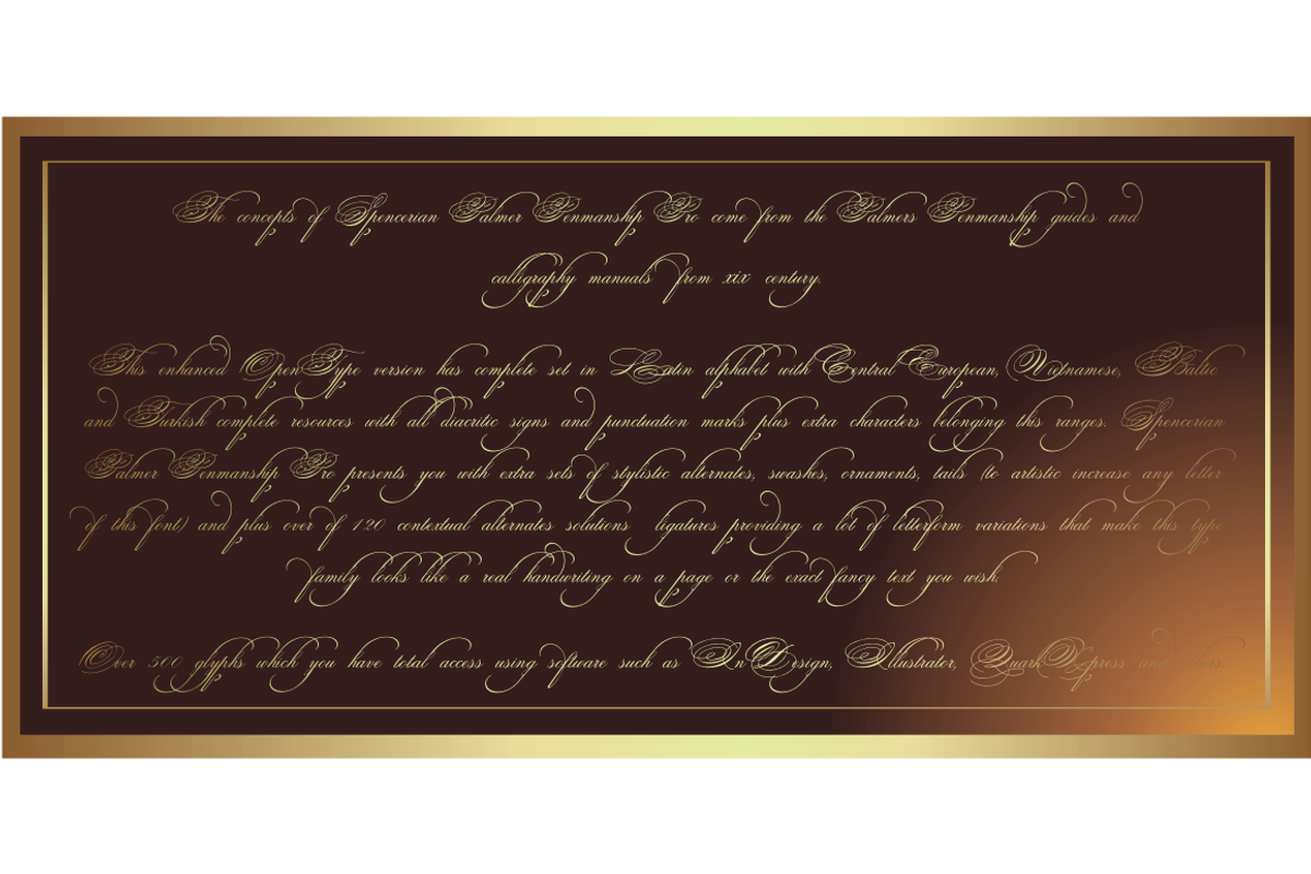 Spencerian Palmer Penmanship PRO preview 3