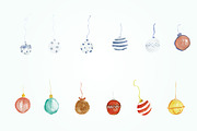 60 Christmas Watercolor  Clip Art, an Illustration by Qamber Designs & Media (Thumbnail 10 of 13)