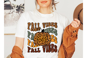 Retro Fall Vibes SVG PNG