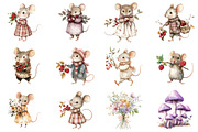 Minnie Animals Mouse Strawberry, an Illustration by CitraGraphics (Thumbnail 2 of 5)