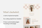 Modern Boho Squarespace 7.1 Template, a Squarespace Template by Forth and Wild (Thumbnail 2 of 8)