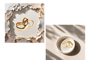Jewelry Flat Lay Mockup Backgrounds, a Merchandise Mockup by LA Design (Thumbnail 8 of 10)