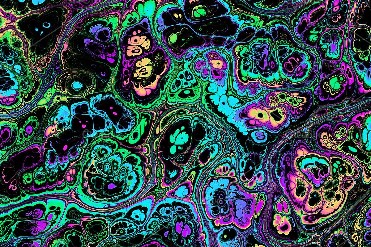 Acid psychedelic textures 50 Pack, a Texture Graphic by tkdesign (Photo 50 of 50)