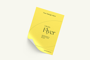 Flyer Poster Mockup Template, an Advertising Mockup by graphypix