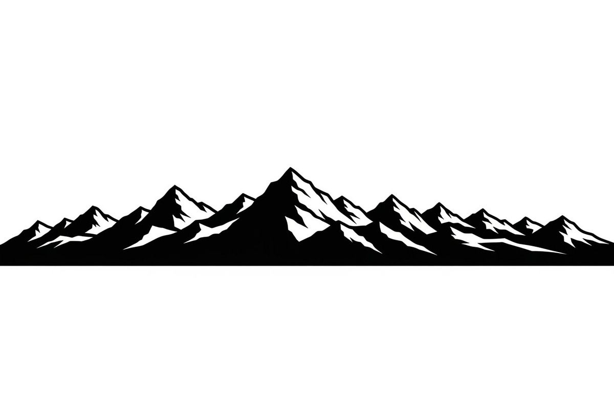 Endless Mountain Horizons Silhouette, a Graphic by musafir_fashion (Photo 6 of 14)